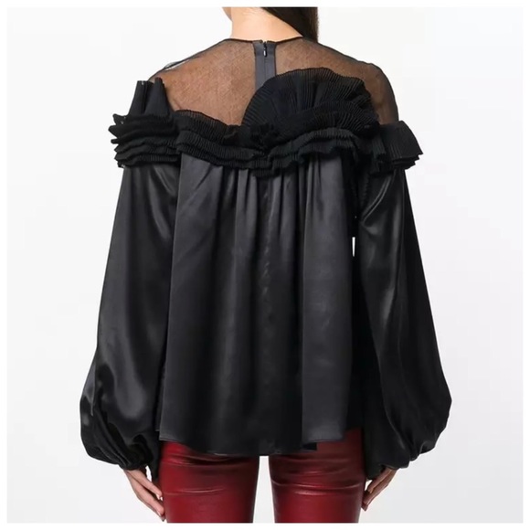 The LONNABRYY Black Silky Top - Picture 3 of 6